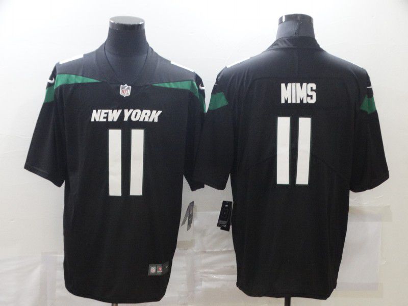 Men New York Jets 11 Mims Black Nike Limited Vapor Untouchable NFL Jerseys